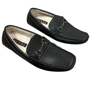 GUESS madlers men’s Black Loafers driving shoes 8.5‎